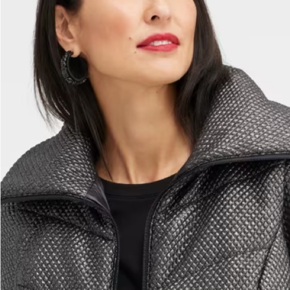 Chicos Zenergy Quilted Foil Puffer Vest 6 - Picture 3 of 11